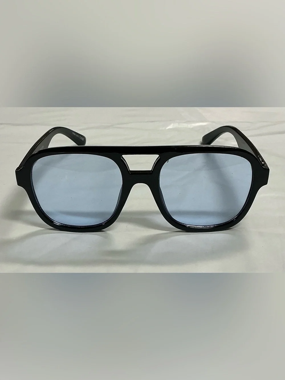 Aire Black Sunglasses with Light Blue Lenses - PR26-17